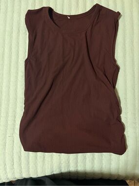 lululemon athletica Ribbed Sleeveless Tank - Burgundy
